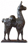 image of wood llama